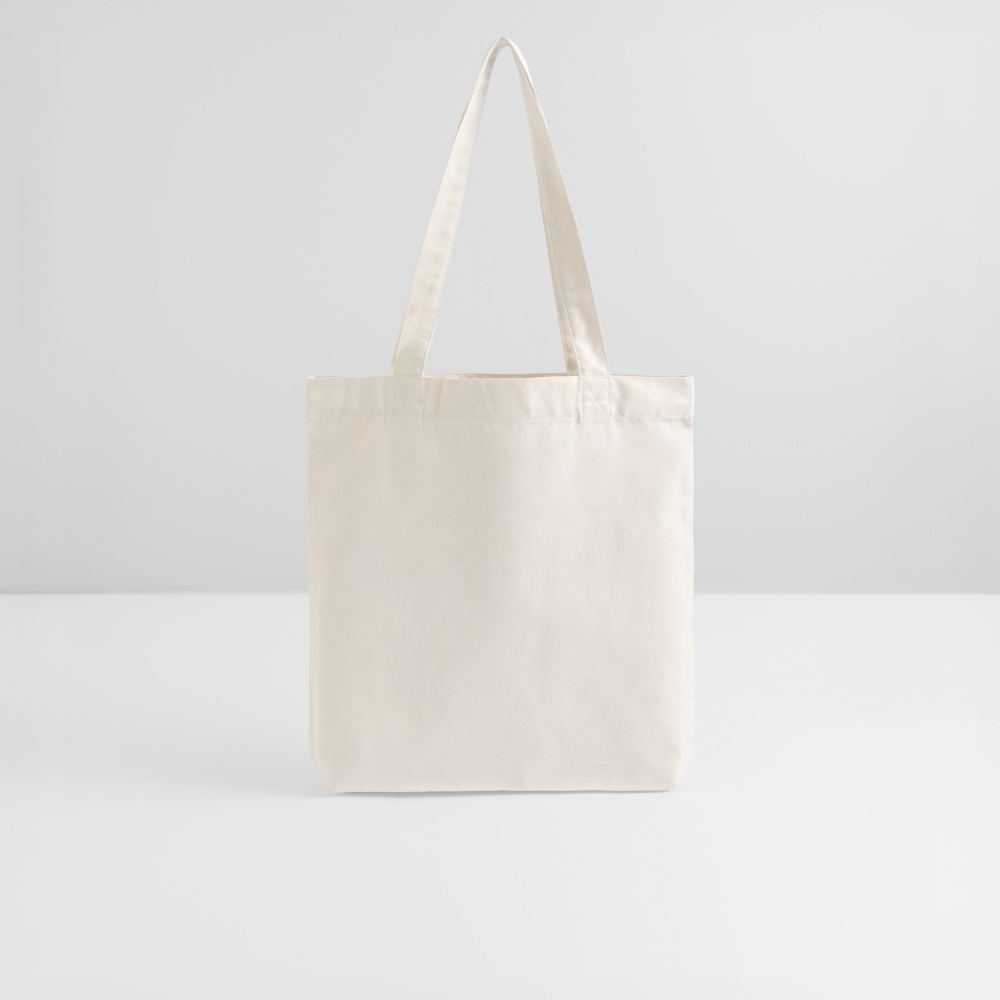 Cotton Tote Bag "Let the good stuff bloom in your life.“ – Eco-Friendly Artistic Carryall with Photo print “Apfelblüte/Apple Blossom“ - natural white