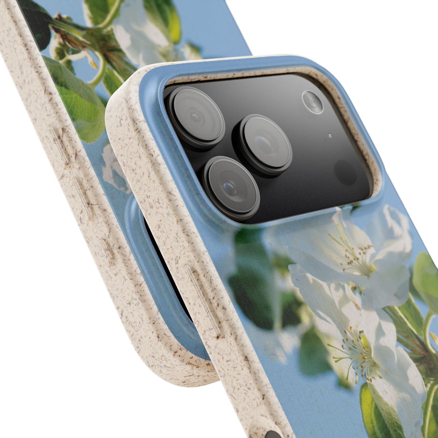 Biodegradable Phone Case „Apfelblüte/Apple Blossom“ – Eco-Friendly Artistic Accessory with Photo Design by Sarah Buhl – Magsafe® Compatible
