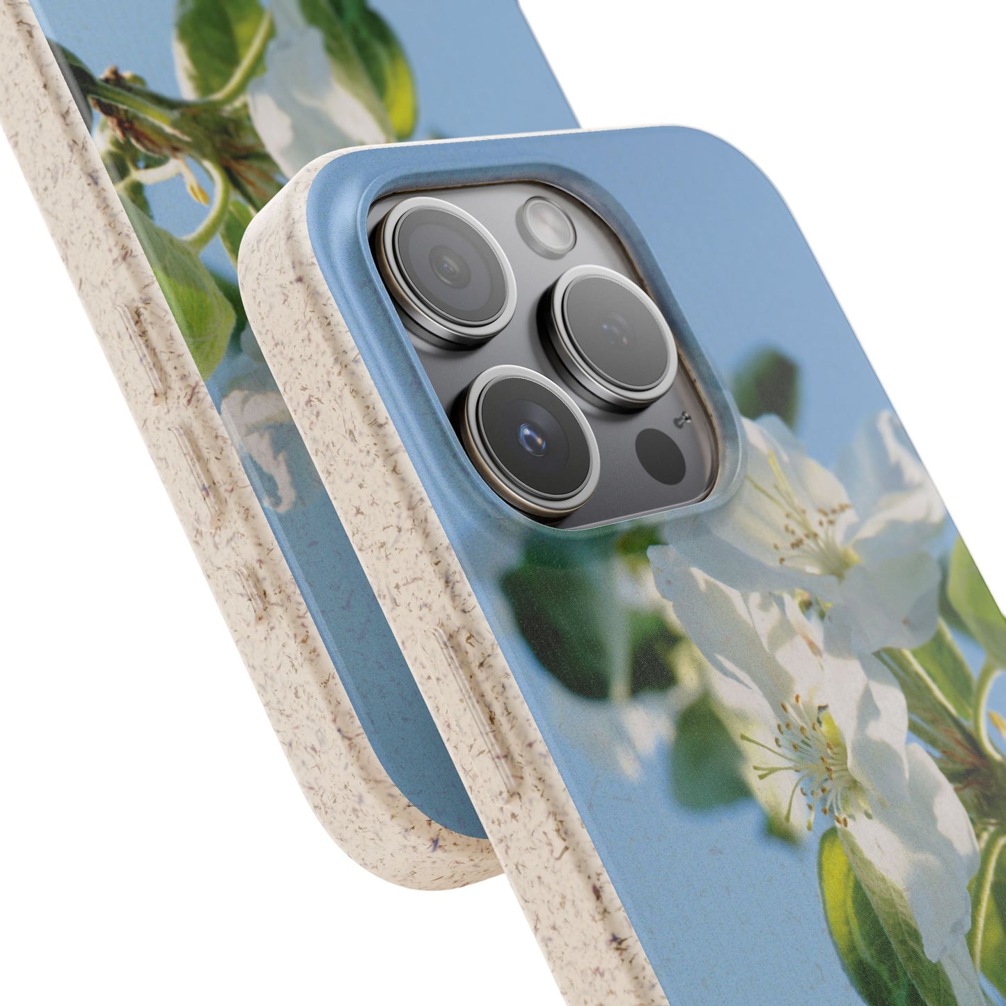 Biodegradable Phone Case „Apfelblüte/Apple Blossom“ – Eco-Friendly Artistic Accessory with Photo Design by Sarah Buhl – Magsafe® Compatible