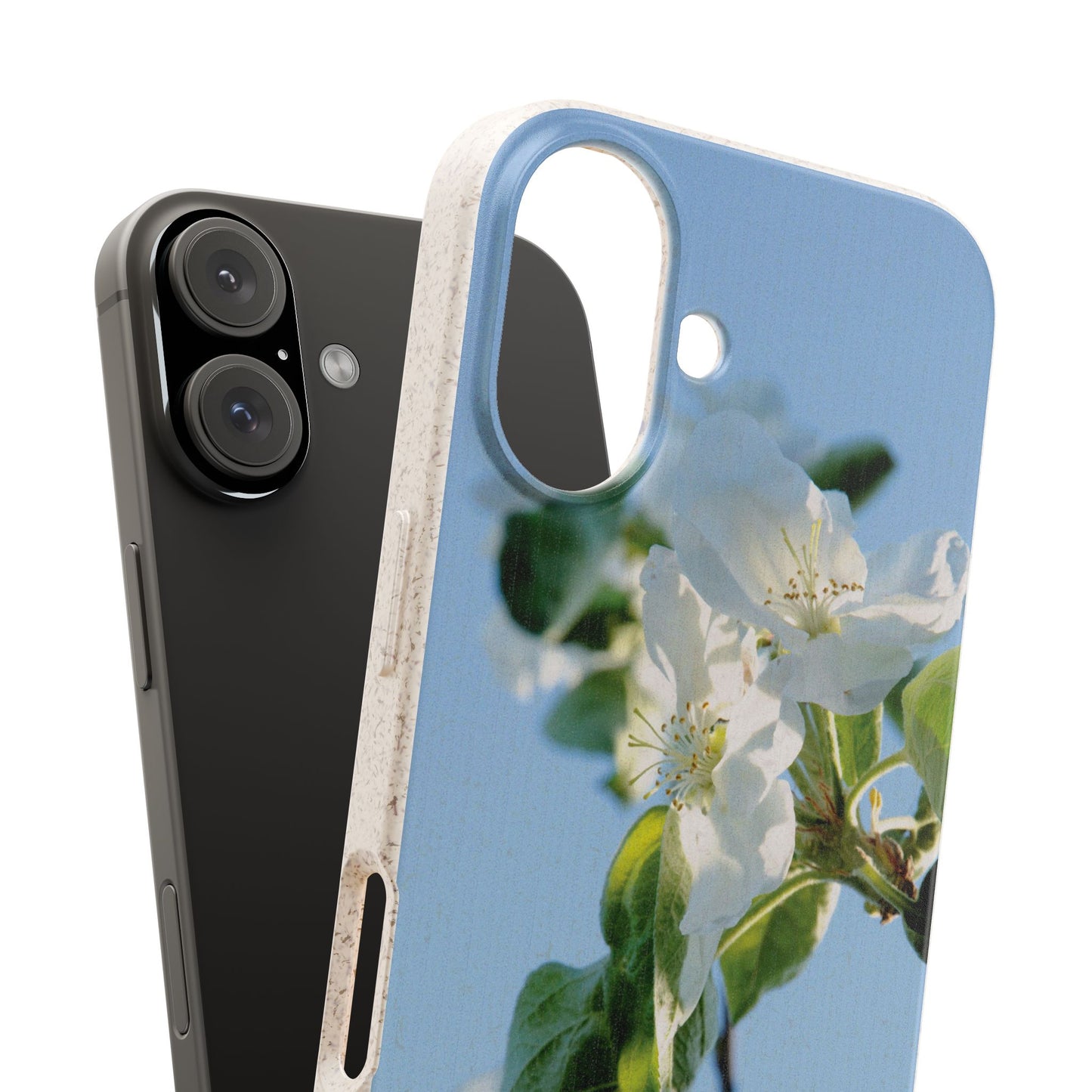 Biodegradable Phone Case „Apfelblüte/Apple Blossom“ – Eco-Friendly Artistic Accessory with Photo Design by Sarah Buhl – Magsafe® Compatible