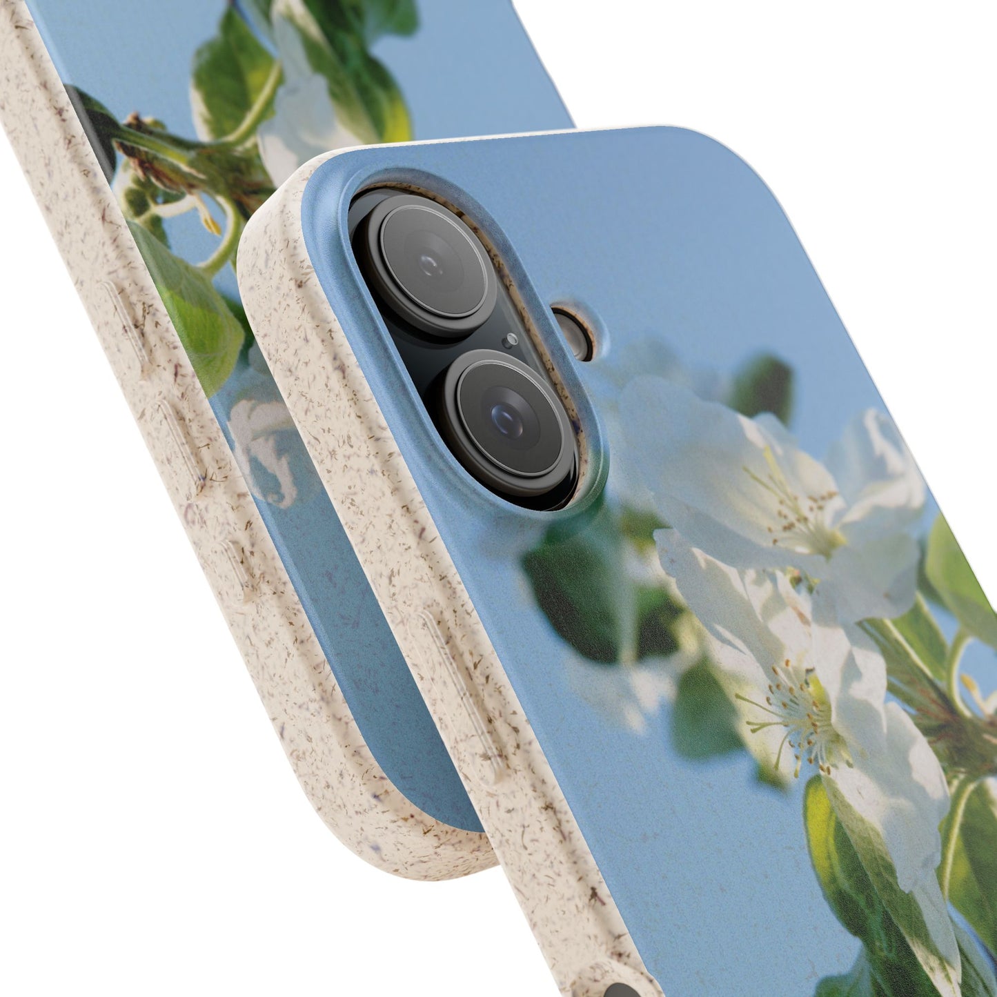 Biodegradable Phone Case „Apfelblüte/Apple Blossom“ – Eco-Friendly Artistic Accessory with Photo Design by Sarah Buhl – Magsafe® Compatible