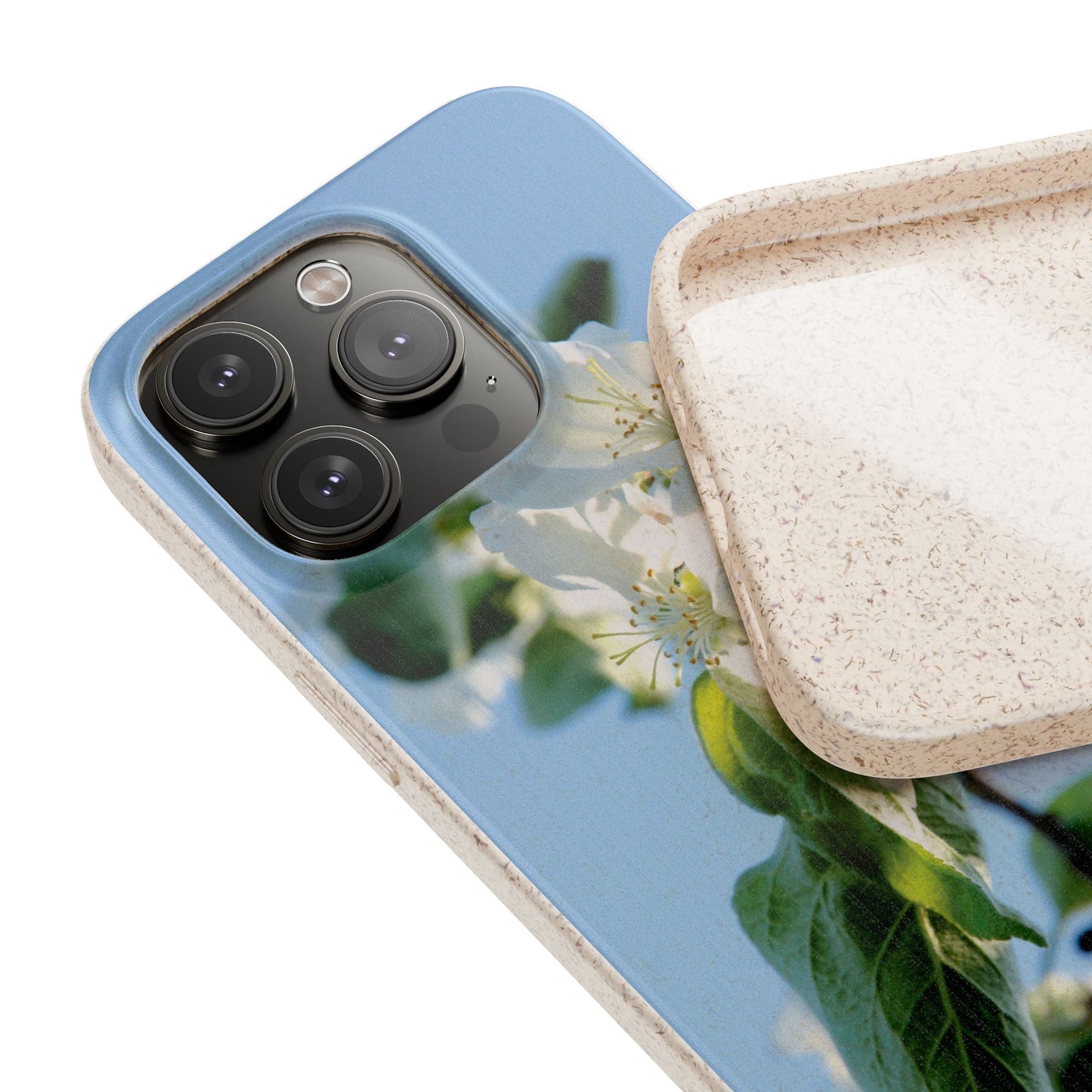 Biodegradable Phone Case „Apfelblüte/Apple Blossom“ – Eco-Friendly Artistic Accessory with Photo Design by Sarah Buhl – Magsafe® Compatible