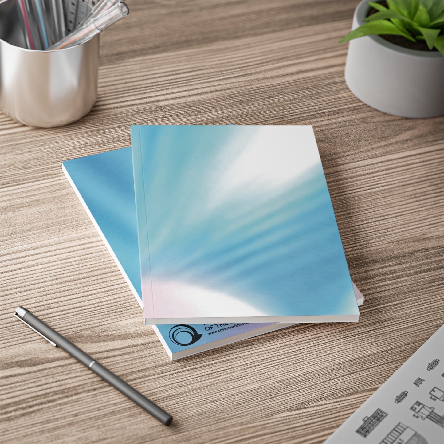 Aesthetic A5 Softcover Notebook, "Splash" Photo Design by Sarah Buhl