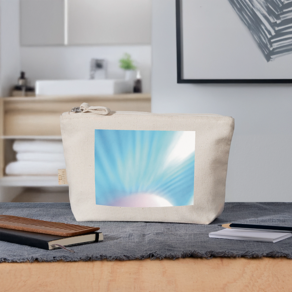 Soft Pouch "Splash!" – 100% Organic Cotton, Accessory Bag with Photo Design by Sarah Buhl - nature
