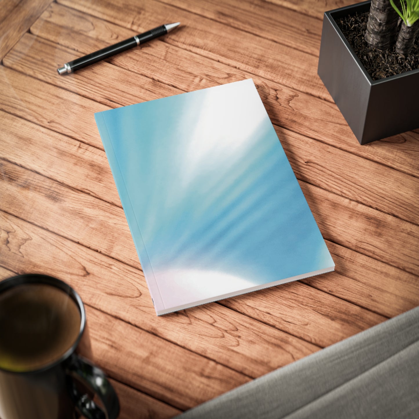 Aesthetic A5 Softcover Notebook, "Splash" Photo Design by Sarah Buhl