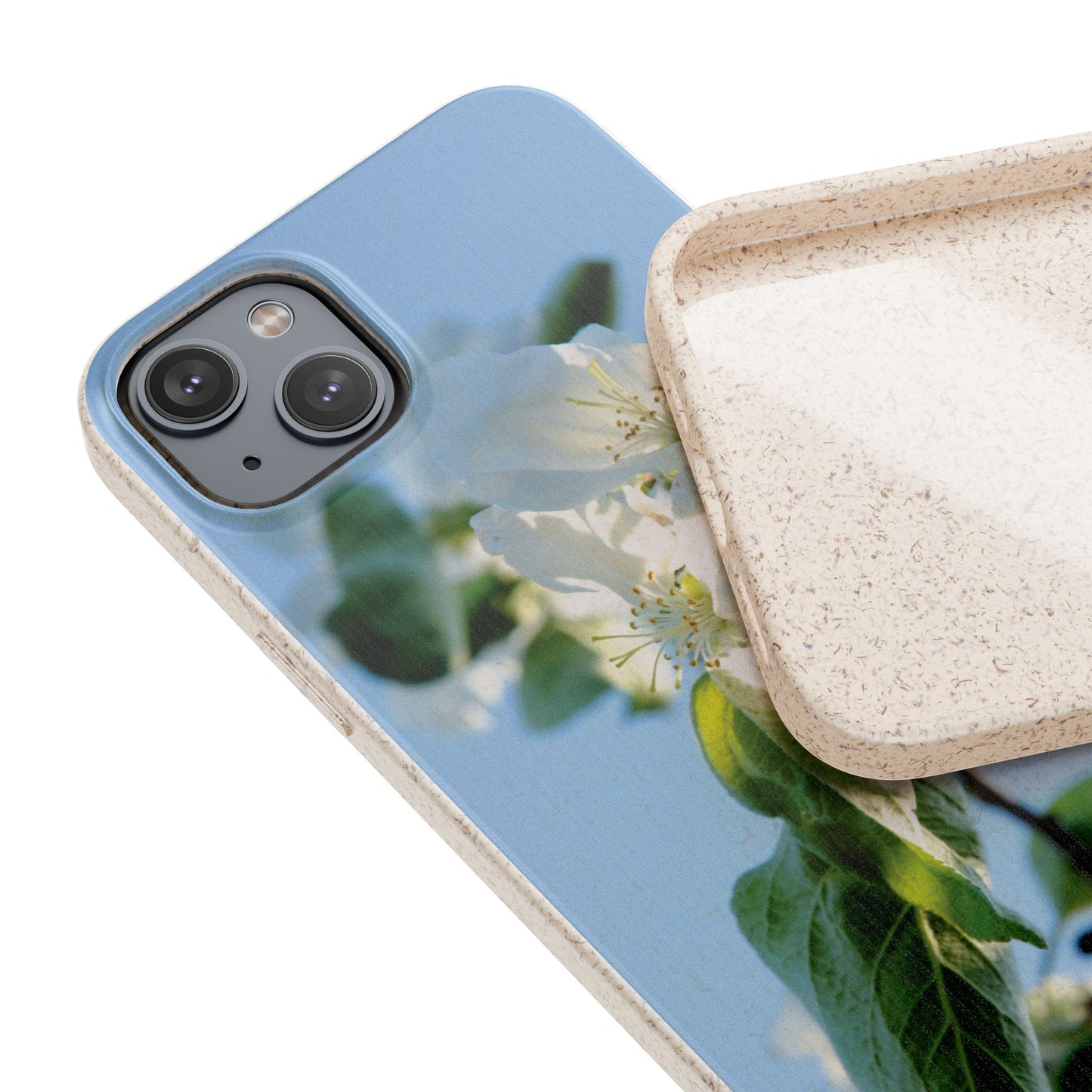 Eco-Friendly Biodegradable Phone Case ‚Apfelblüte‘/,Apple Blossom’ – Photo Design by Sarah Buhl – Magsafe® Compatible