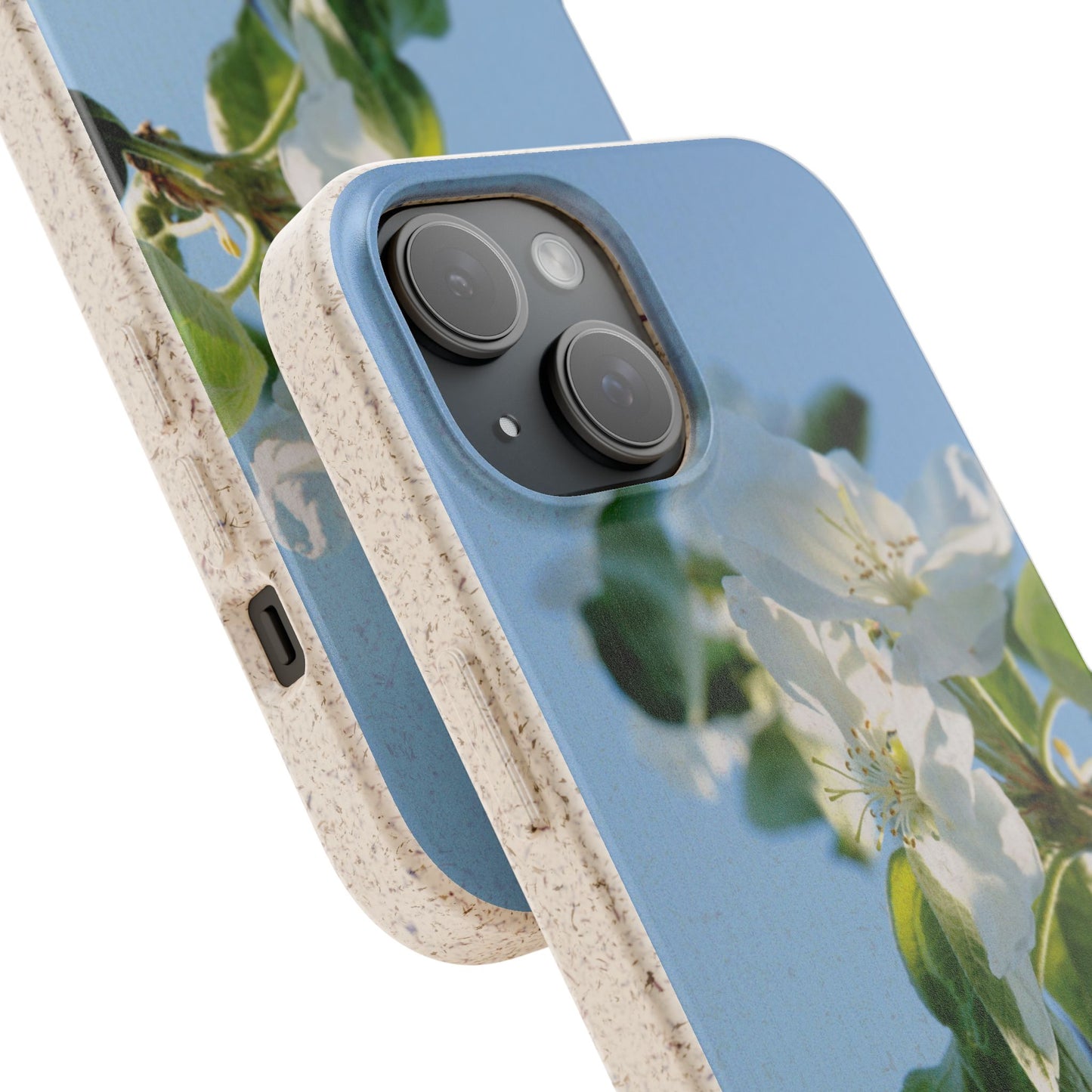 Biodegradable Phone Case „Apfelblüte/Apple Blossom“ – Eco-Friendly Artistic Accessory with Photo Design by Sarah Buhl – Magsafe® Compatible