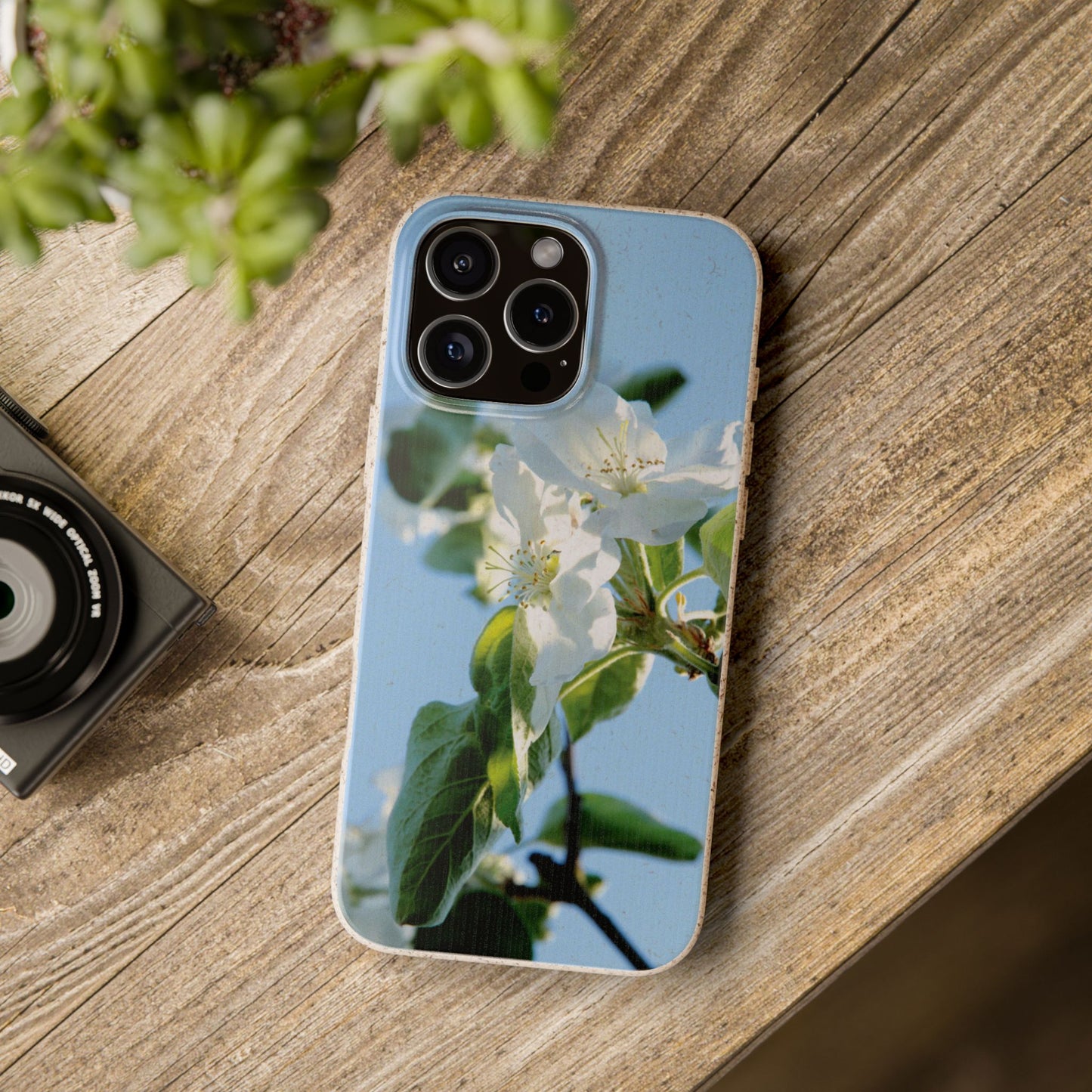 Eco-Friendly Biodegradable Phone Case ‚Apfelblüte‘/,Apple Blossom’ – Photo Design by Sarah Buhl – Magsafe® Compatible
