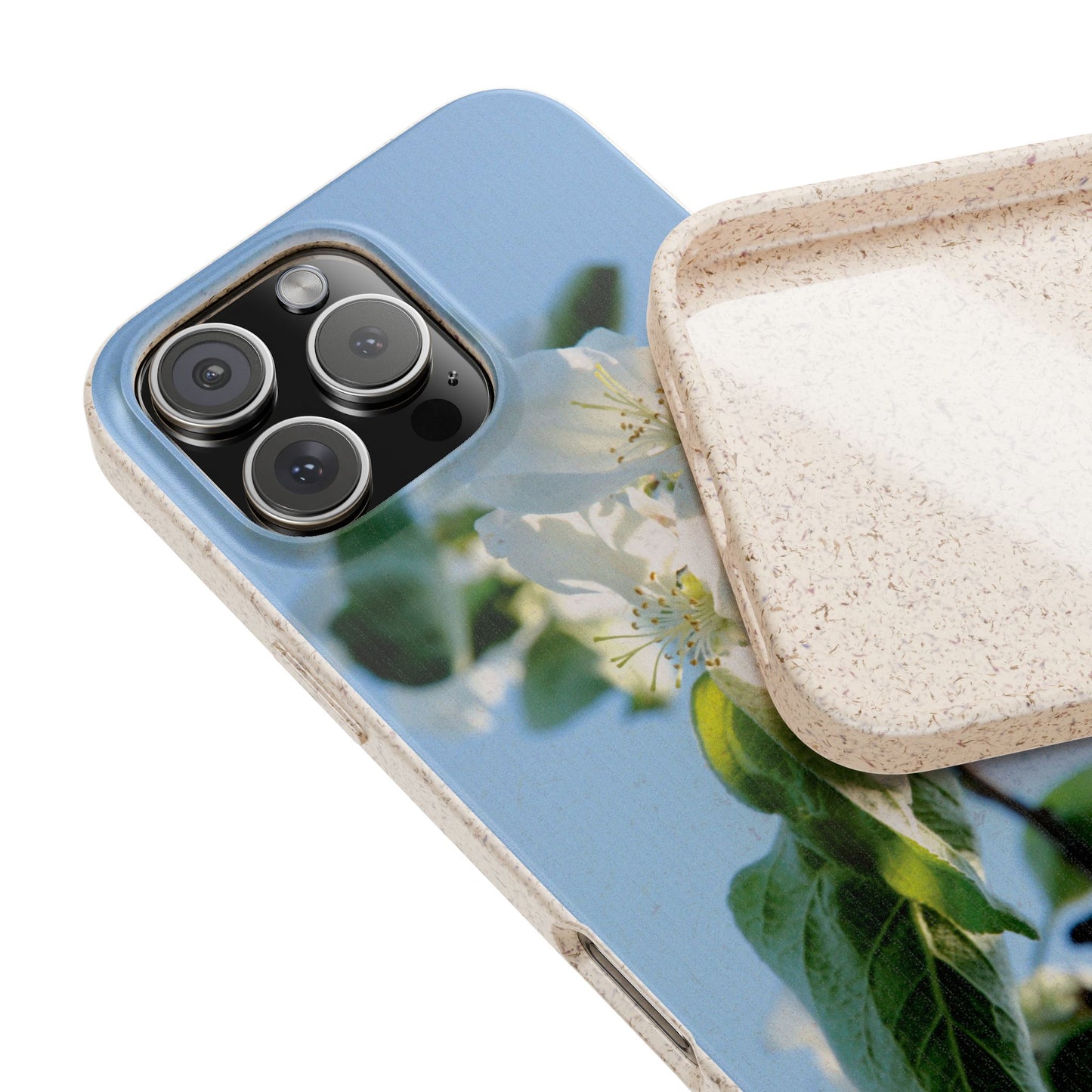 Eco-Friendly Biodegradable Phone Case ‚Apfelblüte‘/,Apple Blossom’ – Photo Design by Sarah Buhl – Magsafe® Compatible