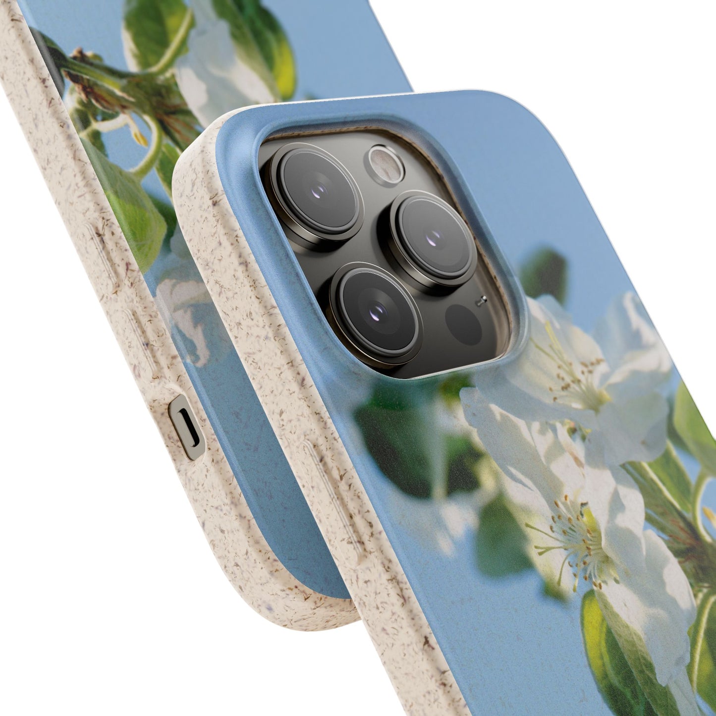 Biodegradable Phone Case „Apfelblüte/Apple Blossom“ – Eco-Friendly Artistic Accessory with Photo Design by Sarah Buhl – Magsafe® Compatible