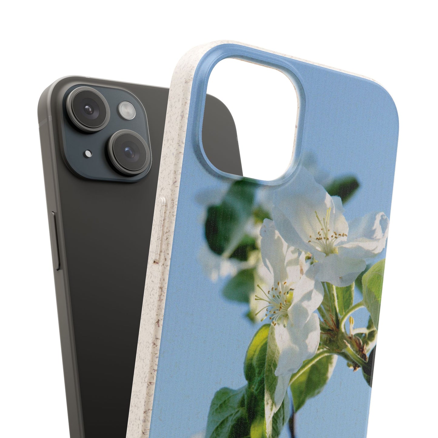 Biodegradable Phone Case „Apfelblüte/Apple Blossom“ – Eco-Friendly Artistic Accessory with Photo Design by Sarah Buhl – Magsafe® Compatible