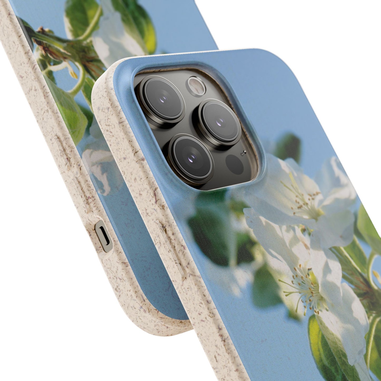 Eco-Friendly Biodegradable Phone Case ‚Apfelblüte‘/,Apple Blossom’ – Photo Design by Sarah Buhl – Magsafe® Compatible