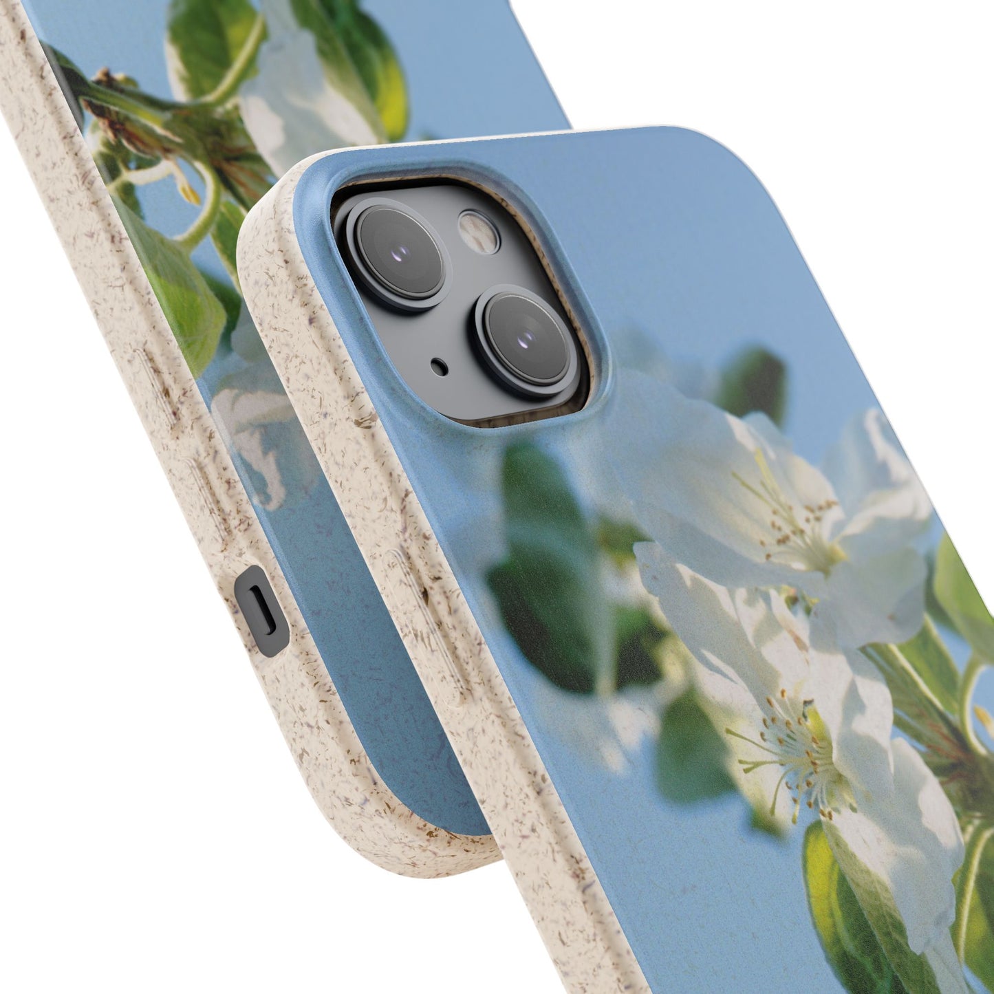 Biodegradable Phone Case „Apfelblüte/Apple Blossom“ – Eco-Friendly Artistic Accessory with Photo Design by Sarah Buhl – Magsafe® Compatible