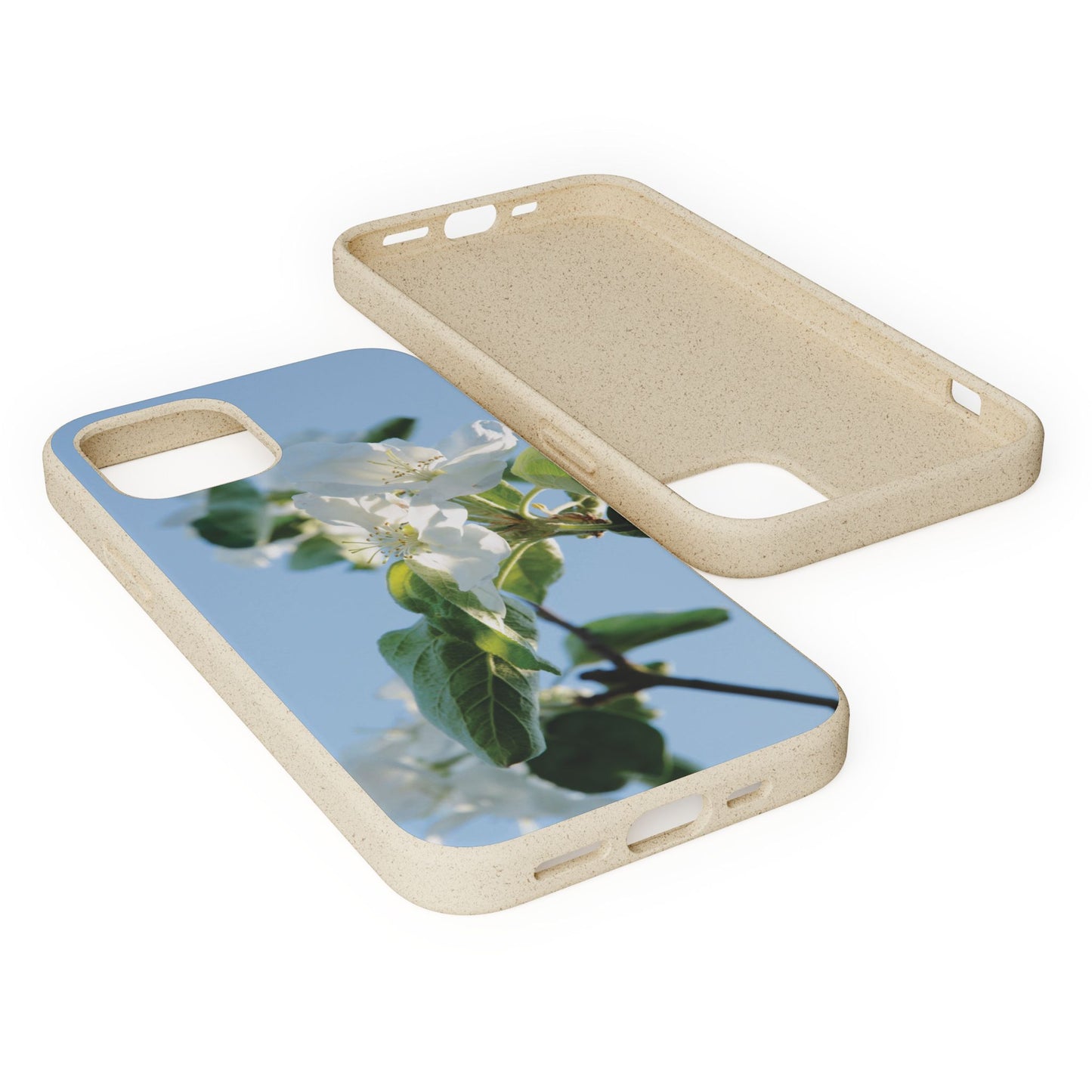 Biodegradable Phone Case „Apfelblüte/Apple Blossom“ – Eco-Friendly Artistic Accessory with Photo Design by Sarah Buhl – Magsafe® Compatible