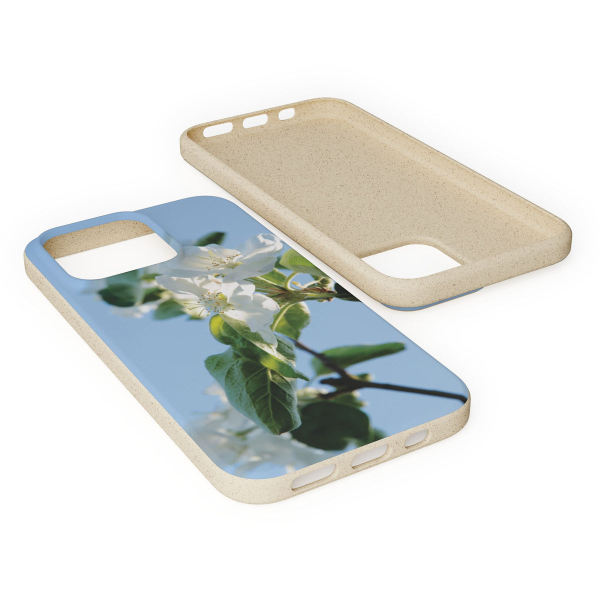 Biodegradable Phone Case „Apfelblüte/Apple Blossom“ – Eco-Friendly Artistic Accessory with Photo Design by Sarah Buhl – Magsafe® Compatible