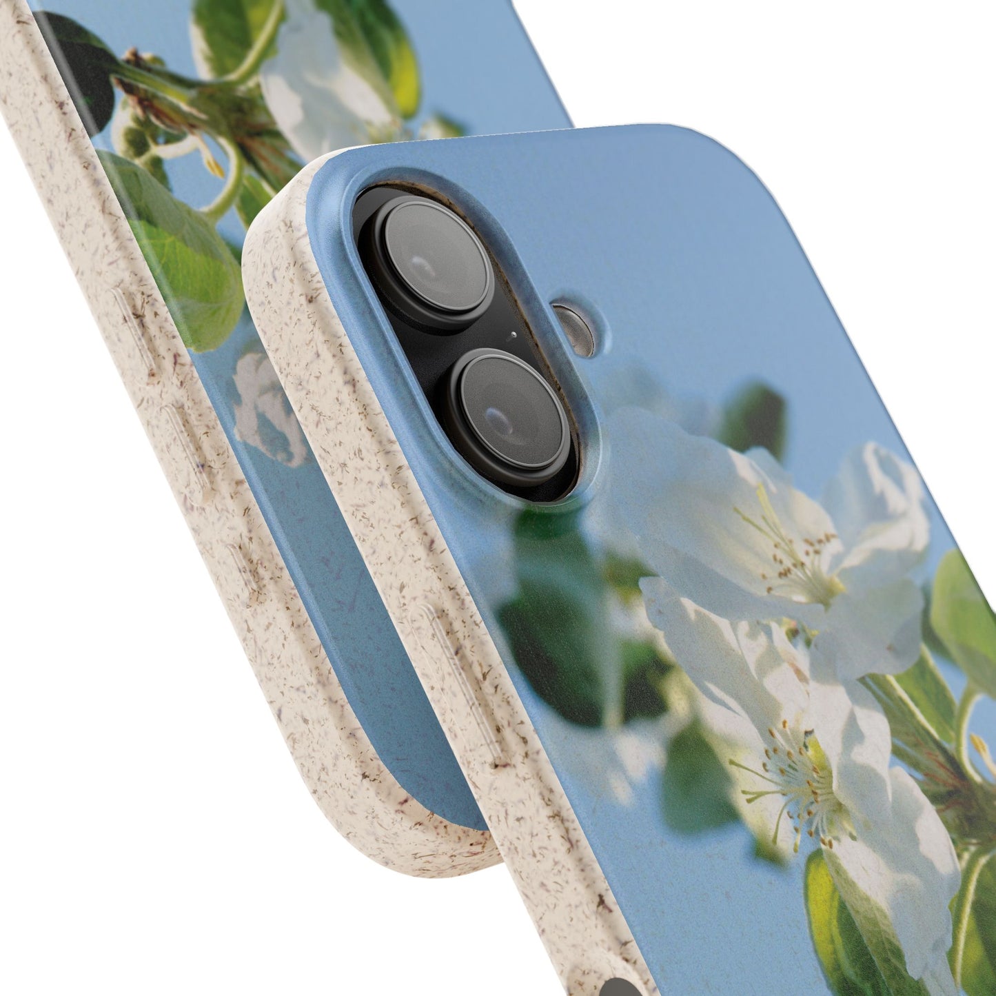 Biodegradable Phone Case „Apfelblüte/Apple Blossom“ – Eco-Friendly Artistic Accessory with Photo Design by Sarah Buhl – Magsafe® Compatible