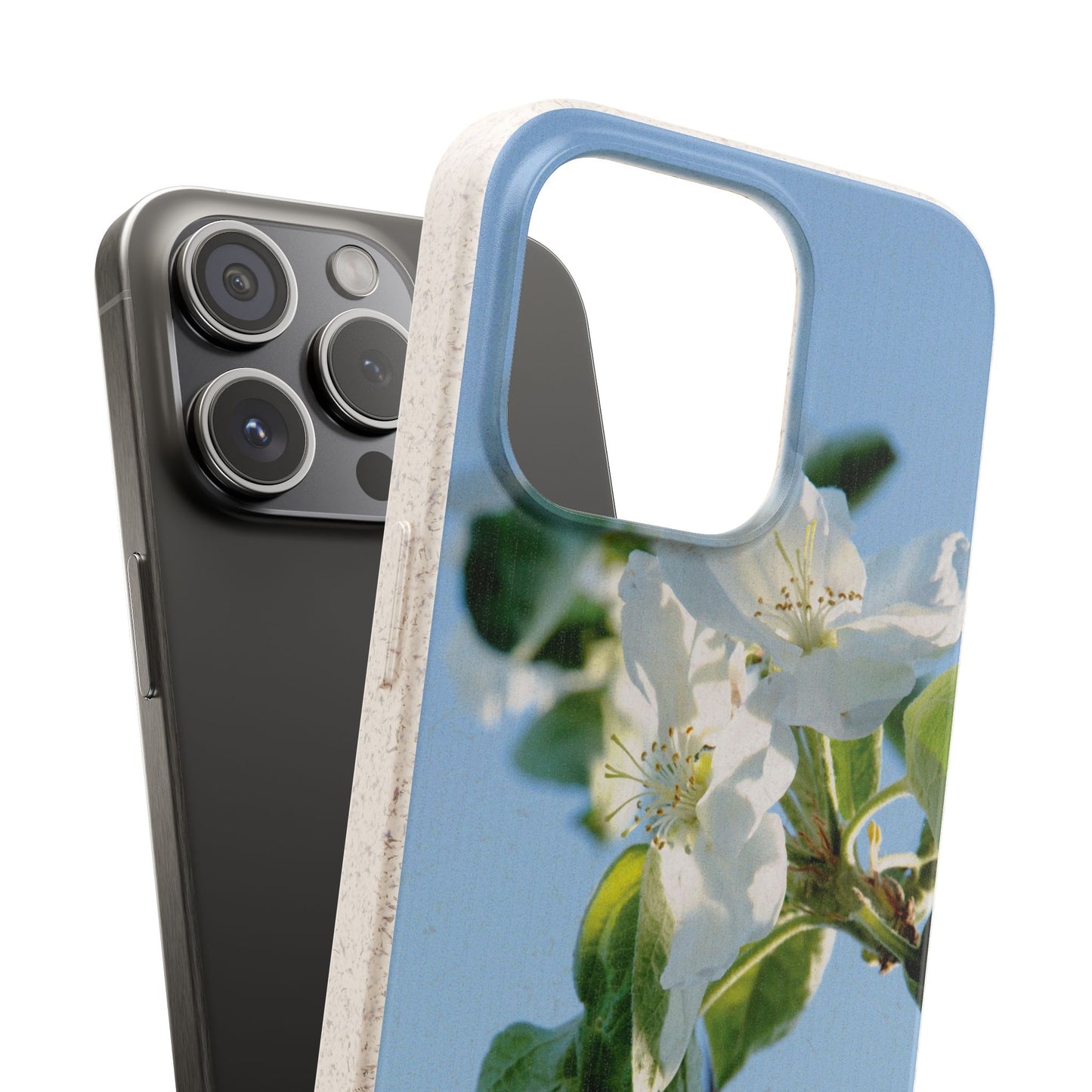 Biodegradable Phone Case „Apfelblüte/Apple Blossom“ – Eco-Friendly Artistic Accessory with Photo Design by Sarah Buhl – Magsafe® Compatible