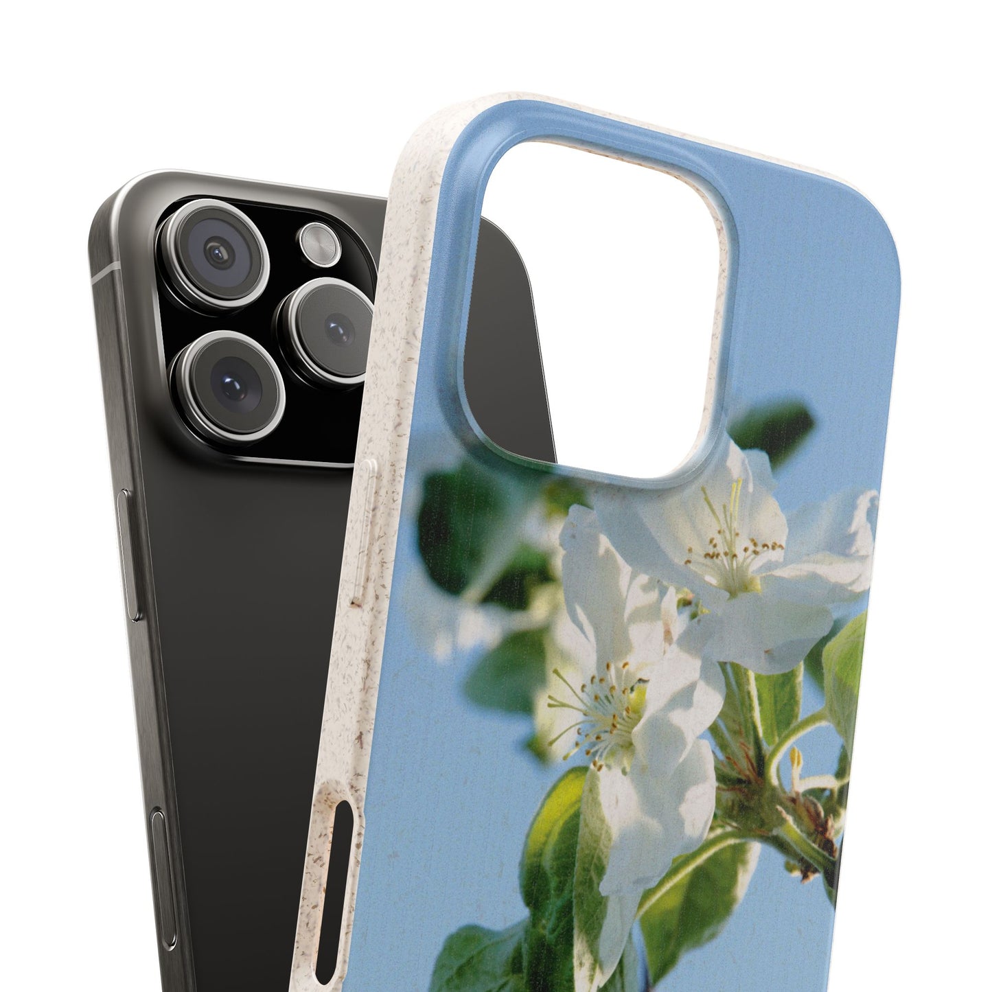 Biodegradable Phone Case „Apfelblüte/Apple Blossom“ – Eco-Friendly Artistic Accessory with Photo Design by Sarah Buhl – Magsafe® Compatible