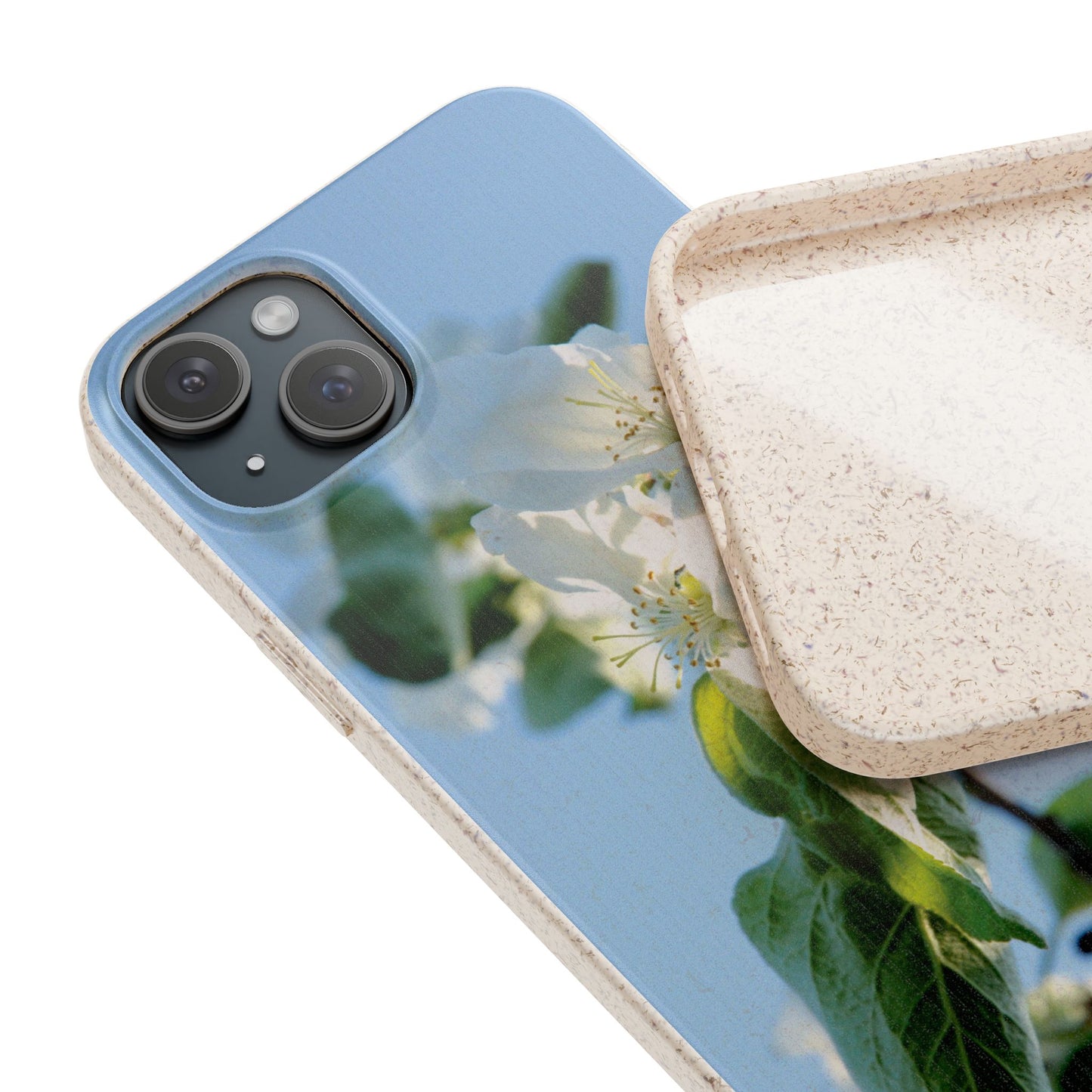 Eco-Friendly Biodegradable Phone Case ‚Apfelblüte‘/,Apple Blossom’ – Photo Design by Sarah Buhl – Magsafe® Compatible