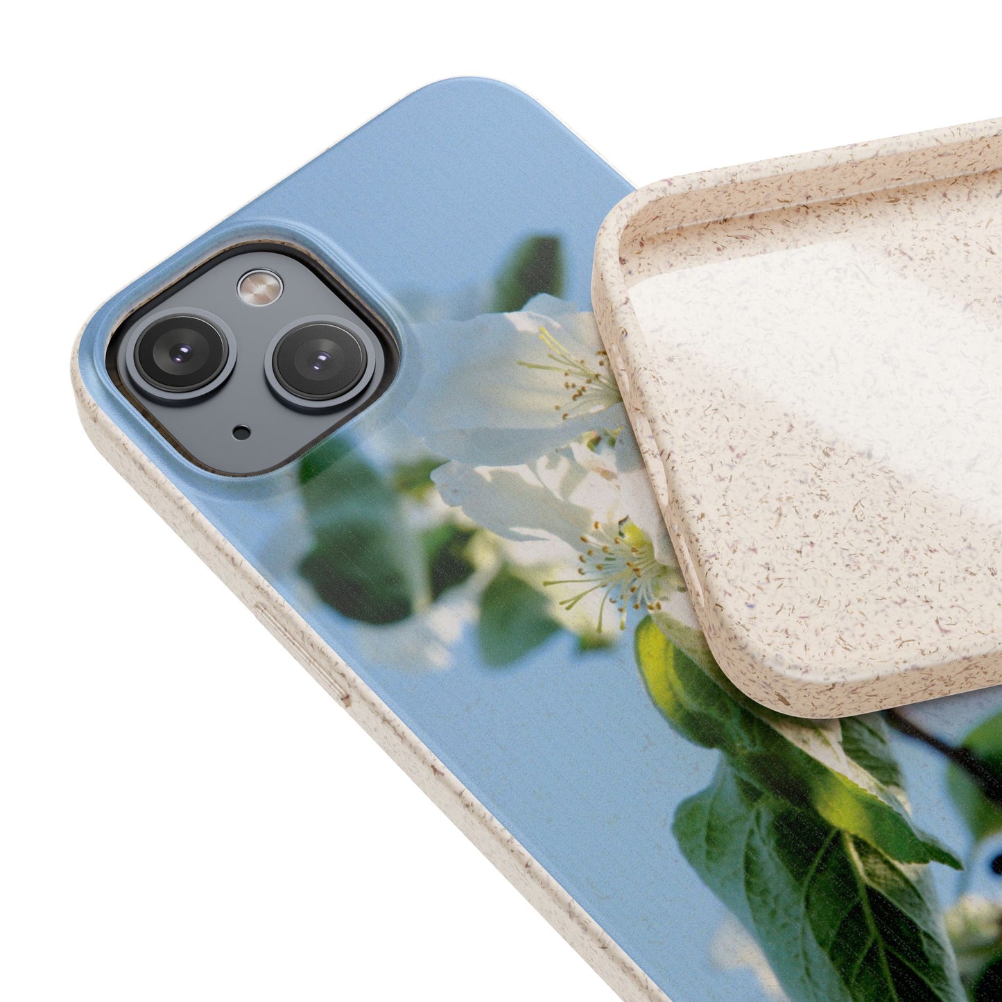 Biodegradable Phone Case „Apfelblüte/Apple Blossom“ – Eco-Friendly Artistic Accessory with Photo Design by Sarah Buhl – Magsafe® Compatible